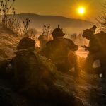 Officer Cadets from Royal Military Academy Sandhurst (RMAS) on Exercise Dynamic Victory