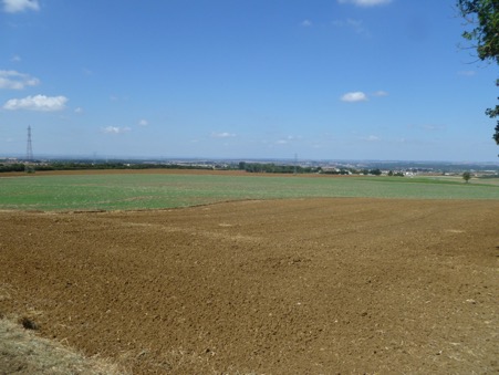 View from the French defences at St Privat across the open-ground where the Prussian Guards were decimated and pinned-down (Image: A Johnson)
