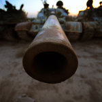 T-62 tank in storage