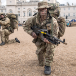 Reservists at a recruitment event on Horse Guards Parade, Whitehall. Image: Sergeant Adrian Harlen