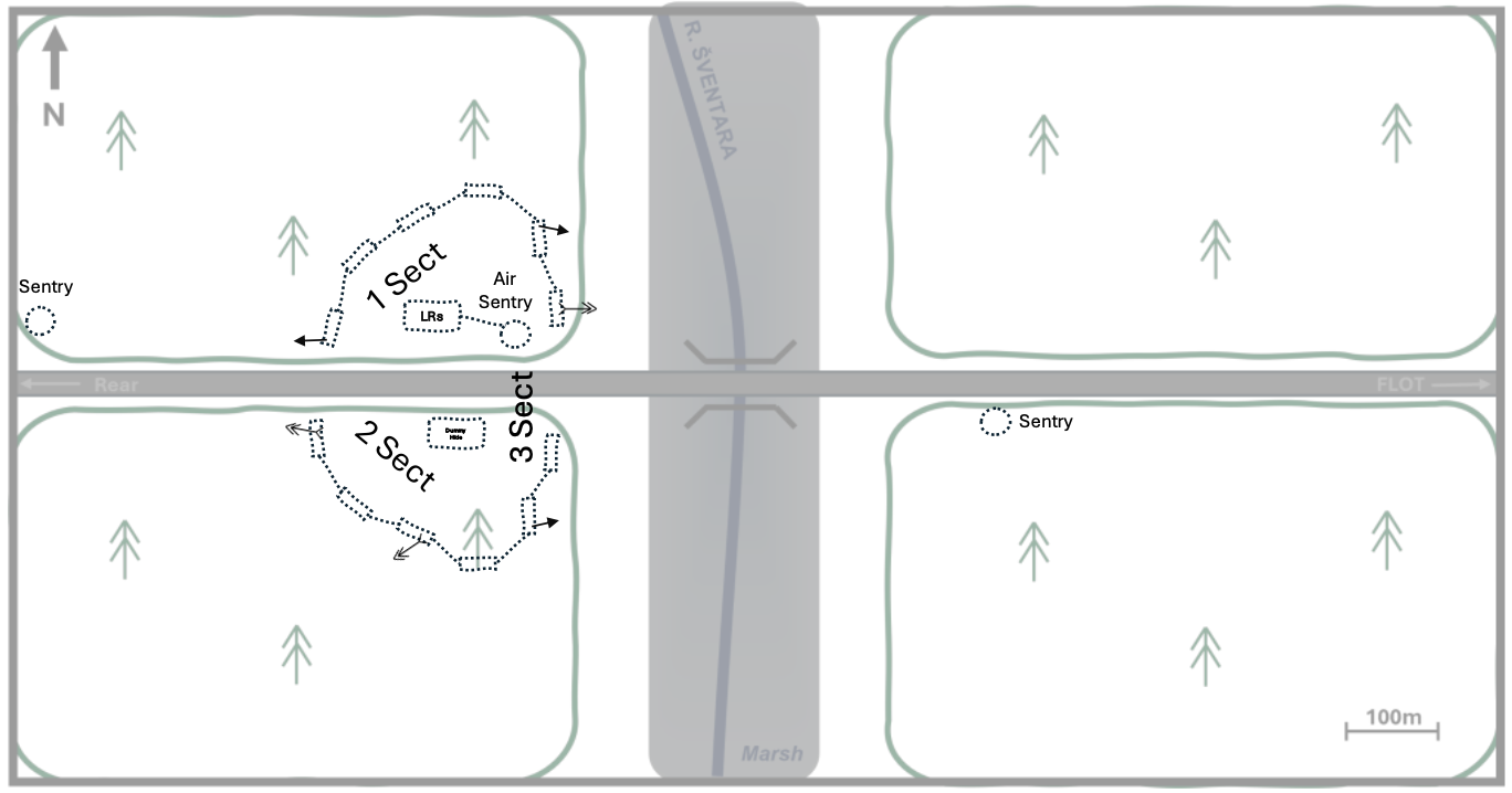 Image: A sketch map of trenches